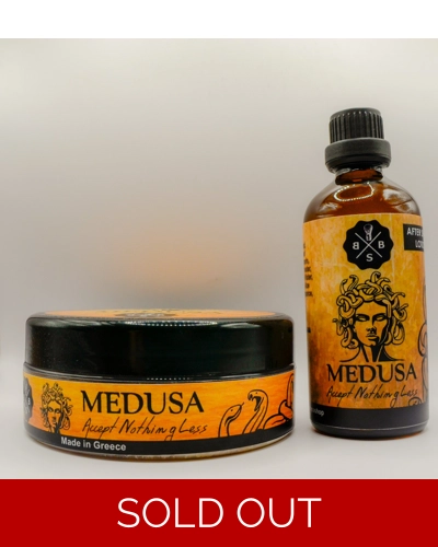 Medusa Shaving Soap & Aftershave Lotion Medusa Shaving Soap & Aftershave Lotion